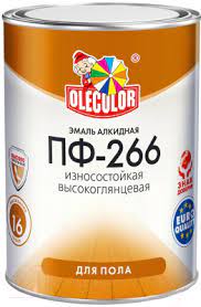 Эмаль ПФ-266 для пола светлый орех (1.9 кг) OLECOLOR