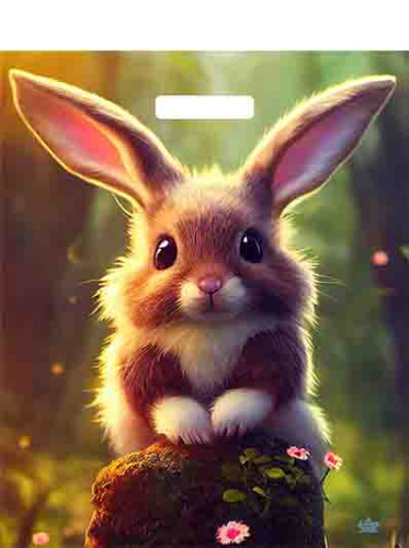 Пакет Кроля с вырубной ручкой 450х380х0,060