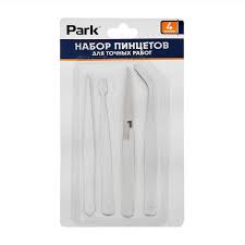 Набор пинцетов Park 4шт