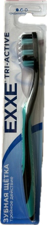 Зубная щетка EXXE (средняя) tri-active, 1 шт