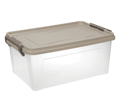 Контейнер для хранения прямоугольный 6,3л 360х235х115мм - капучино