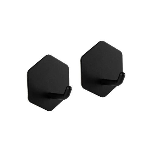 Набор крючков Рыжий кот "Шестиугольник" на самоклеящейся основе (металл) 2шт.