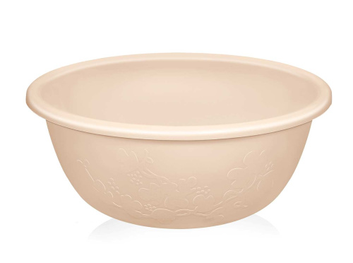 Таз круглый 22л. "Изобилие" мерный (персиковый)