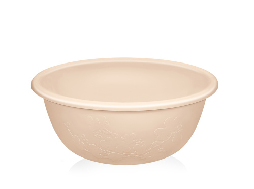 Таз круглый 15л. "Изобилие" мерный (персиковый)