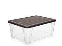 Контейнер для хранения "Elegance" 9 л (серо-коричневый)